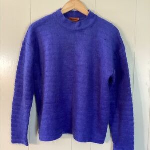 Missoni made in Italy mohair wool blend sweater stripe knit purple size 44